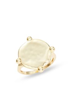 Argento Vivo Sterling Silver Compass Ring | Nordstrom Hammered Gold Signet Ring In 14k, Hammered 14k Gold Signet Ring, Gold-tone Rings With Polished Finish, Gold Hammered Signet Ring, Hammered Timeless Jewelry For Anniversary, Timeless 14k Gold Hammered Jewelry, Timeless Hammered Yellow Gold Rings, Gold-tone Fine Jewelry Rings, Adjustable Timeless Dome Ring