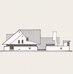 an architectural drawing of a house