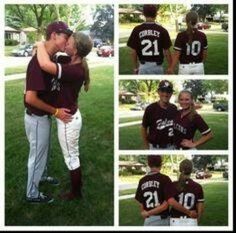 the baseball players are hugging each other in their uniforms and posing for pictures on the field