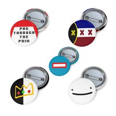 "These Custom Pin Buttons are made from metal, yet are lightweight and durable with a strong safety pin. Begin your journey in selling Customized Pin Buttons with Printify. .: 3 sizes ( 1.25 inch, 2.5 in, 3\" in) .: Safety pin backing .: Made in the USA" My Shopping List, Flag Pins, Diy Pins, Diy Buttons, Dream Gift, Cute Pins, Pinback Buttons, Macedonia, Cute Crafts