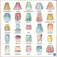 the different types of skirts for women