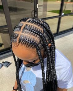 Braids Maintenance, Braids Back, Style For Natural Hair, Big Cornrows, Girls Braided Hairstyles Kids, Black Kids Braids Hairstyles, Side Braids, Braided Hairstyles For Black Women Cornrows