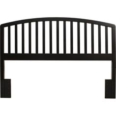 a black headboard is shown against a white background