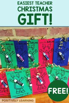 christmas gift bags with the words, easy and fun to make for kids on them