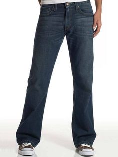 Template By Froo! Levi's 527 Slim Bootcut Fit Jeans Overhaul 055274257 44 x 32 Levi's 527 Slim Bootcut Fit Jeans Overhaul 055274257 Levi's 527 Slim Bootcut Fit Jeans Overhaul 055274257 A modern take on boot cut jeans originally designed to fit over cowboy boots, the 527™ Slim Boot Cut jean has a slightly slimmer fit throughout the thigh and leg opening with a lower rise. Slim from hip to knee Sits below waist Boot cut leg Classic 5-pocket styling zipper fly/button closure, belt loops 100% cotton Kon Bleach, Bootcut Jeans Outfit, Levis 527, Jeans Outfit Men, Mens Bootcut Jeans, Street Fashion Men Streetwear, Bootcut Pants, Denim Jeans Men, Jeans Material