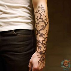 #BEAUTY.#REALATIONSHIP#Fashion #Animals #Outfits #Winter Outfits # Animals Colorful Vine Tattoo, Fantasy Arm Sleeve Tattoo, Vine Arm Tattoo Men, Vine Tree Tattoo, Genz Tattoos, Vines Tattoo Men, Biblical Vine Tattoo, Thick Vine Tattoo, Arm Wrap Tattoo Men