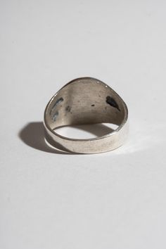 A unique take on a signet, this sterling ring features an inset, flat circle. Sterling Silver Please note, this item is final sale. Garden Clogs, Circle Ring, Women Accessories Jewelry, Sterling Ring, Accessories Shop, Vintage Finds, Jewelry Sales, Ring Earrings, Jewelry Shop