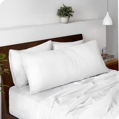 PRICES MAY VARY. WHAT'S INCLUDED: 1 Body Pillow Case (21" x 54"). PREMIUM QUALITY & COMFORT: After a long day, nothing is better than laying down and experiencing the incredible comfort of Bare Home’s Microfiber Body Pillow Case. Our unique Hydro-Brush process creates exceptional softness and long lasting durability making it the perfect companion for your pillow. CERTIFIED TO SATISFY: On top of being stain, fade, and wrinkle resistant, our body pillow cases are OEKO-TEX Standard 100 certified t White Pillow Cases, Body Pillow Case, Body Pillow Cover, King Size Pillows, Long Pillow, Body Pillow Covers, Cotton Pillow Cases, White Pillows, Body Pillow