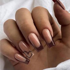 Super Cute And Stylish Ships In 5-10 Business Days Brown Acrylic Nails, Unghie Sfumate, Girly Acrylic Nails, Her Nails, Short Square Acrylic Nails, Shiny Nails, Acrylic Nails Coffin Short, Short Acrylic Nails Designs, Square Acrylic Nails