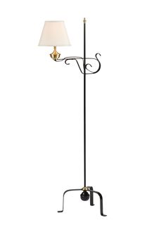 Colonial Floor Lamp Traditional Table Lamps, Iron Floor Lamp, Caned Headboard, Mid Modern, White Floor Lamp, Contemporary Chairs, Contemporary Bedroom Decor, Colorful Chairs, Candle Stand