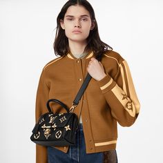 LOUIS VUITTON® - Madeleine Bb - Bicolore Noir Beige Compact Bag, Monogram Pattern, Tote Bag Black, Louis Vuitton Official, Vuitton Bag, Designer Style, Exclusive Bag, Black Tote Bag, Black Handbags