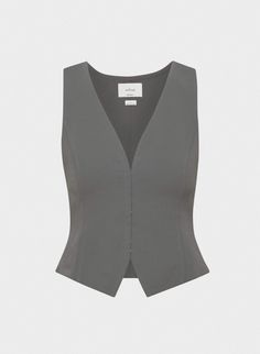 ATTIRE VEST Fitted V-neck Vest For Office, Semi-formal Fitted V-neck Vest, Fitted V-neck Vest For Semi-formal Occasions, Fitted V-neck Office Vest, Fitted Sleeveless Vest For Semi-formal Occasions, Fitted Vest For Workwear In Spring, Fitted Vest For Spring Workwear, Fitted Sleeveless Spring Blazer, Elegant Fitted Tops With Padded Shoulders