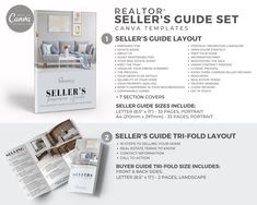 the realtor's guide set is shown in this brochure, with instructions for