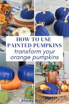 how to use painted pumpkins transform your orange pumpkins