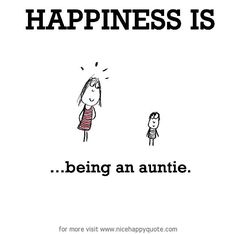 an image of a woman and child saying happiness is being an annite