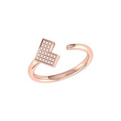 Open up to new perspectives with the elegance of this ring. Crafted in 925 Sterling Silver, this ring features 100% natural, genuine diamonds. 0.06 carats of diamonds are used in a micro pave setting. This ring is plated in 14K Rose Gold Vermeil, which gives the piece a long-lasting shelf-life. This ring is offered in custom sizes. The ring ranges from 2.2 mm to 10.2 mm in thickness.  This ring is beautifully presented with the inspirational poem 'Home' written by the LMJ founder & CEO.  *No Store Jewelry, Pave Setting, Open Ring, Micro Pave, Shelf Life, Silver Diamonds, Womens Jewelry Rings, Rose Gold Plates, Gold Vermeil