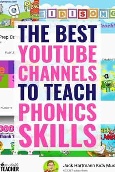 the best youtubee channels to teach phonics skills for kids and young children