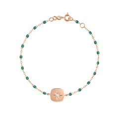 Gigi Clozeau - Miss Gigi Emerald diamond bracelet, Rose Gold, 6.7 Luxury Pearl Bracelet With Diamond Accents, Rose Gold Bracelet With Single Cut Diamonds As Gift, Rose Gold Bracelet With Diamonds As A Gift, Luxury Rose Gold Pearl Bracelet Gift, Luxury Chain Bracelet With Diamond Accents As Gift, Luxury Rose Gold Beaded Bracelets, Luxury Beaded Bracelets As Gift, Luxury Beaded Bracelets For Gift, Luxury Diamond Pearl Bracelet As Gift