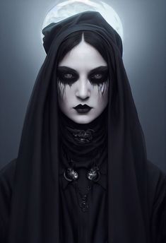 Gothic Princess Art, Creepy Woman, Scary Woman, Scary Women, Monster Makeup, Gothic Culture, Makeup Scary, Scary Face, Evil Girl