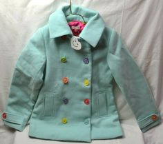 Thanks for checking out Saturday Morning POPS! Casual Green Pea Coat With Button Closure, Green Pea Coat With Button Closure For Spring, Spring Green Pea Coat With Button Closure, Casual Spring Pea Coat With Snap Buttons, Miss Match, Kids Line, Kids Coats, Line Jackets, Double Breasted