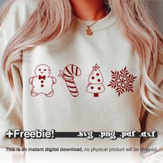 Christmas Shirt Svg Free Funny, Christmas Sweater Ideas Cricut, Cute Christmas Shirts Vinyl, Christmas Shirt Ideas Vinyl, Christmas Svg Shirts, Candy Cane Svg, Gingerbread Svg, Cookie Christmas, Christmas Shirt Svg