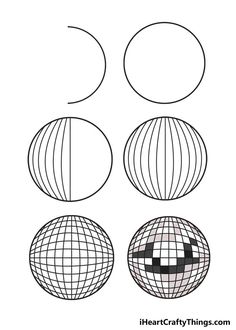 four different shapes that look like the earth