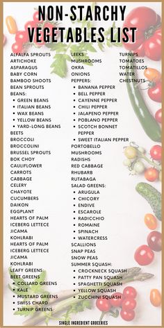 Starchy Vegetables List, Non Starchy Vegetables List, Vegetables List, Italian Beans, Celery Salad, Prediabetic Diet, Starch Solution, List Of Vegetables, Alfalfa Sprouts