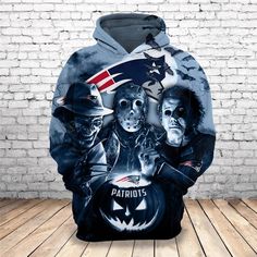 Get your product: New England Patriots Hoodie 3D Cheap Horror Night Halloween Sweatshirt Pullover Nfl
1. PRODUCT INFORMATION:

Proudly printed in America
5.3 oz, unisex fit
Heavy cotton, classic midweight fabric
Material: 100% cotton | Dark Gray: 50% cotton:50% polyester | Light Gray: 90% cotton:10% polyester
Double-needle stitched neckline, bottom hem, and sleeves
Quarter-turned to eliminate center crease
7/8 inch collar
Tear-away label
Machine-wash safe
Copyrighted artwork
2. SIZE CHART:
3. RE Dallas Cowboys Halloween, Dallas Cowboys Hoodie, Cowboys Hoodie, Halloween 3d, Cowboys Nation, Dallas Cowboys Football, Cowboys Football, Horror Nights, Halloween Horror Nights