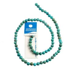 Earth's Jewel Semi-Precious 5mm Turquoise Natural Round Strung Bead - This natural gemstone strung bead continues to trend, and our latest additions are delightful. We provide a variety of craft bead strands in different shapes and sizes that work spectacularly in various styles, from classic bracelets and simple strand necklaces to featured beads in wirework applications. The round beads are excellent for DIY projects, including bracelets, necklaces, earrings, decorations, jewelry making, bead curtains, clothing, and more! You can enhance your DIY projects by adding these elegant round stone beads, making them unique and special in the world. They make the best special jewelry design gift for your closest and most treasured people! Size: 5 mm.  Color: Green.  Gender: unisex.  Age Group: a Turquoise Necklace With Round Beads, Turquoise Beads 8mm, Turquoise Round Beads 8mm, Turquoise 8mm Beads, Round Turquoise Faceted Beads, Bead Curtains, Beads Making, Strung Beads, Classic Bracelets