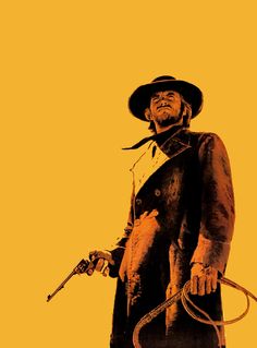 Clint Eastwood Poster, Cowboy Posters, Art Final, High Plains Drifter, Western Artwork