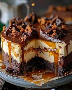 Cooking with Love | ✅✅✅✅✅ 🍫🍰🍮 Caramel Brownie Cheesecake Recipe 🍫🍰🍮 | Facebook Caramel Brownie Cheesecake, Brownie Cheesecake Recipe, Brownie Desserts Recipes, Lemon Cheesecake Recipes, Brownie Cheesecake, Caramel Brownies, Artisan Food