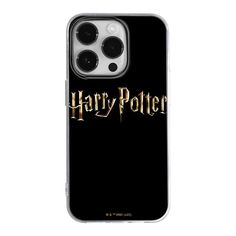 harry potter phone case for the iphone 11 / 11s, with gold lettering on black