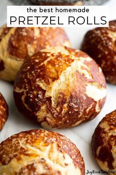 the best homemade pretzel rolls recipe is made with fresh bread and baked in minutes