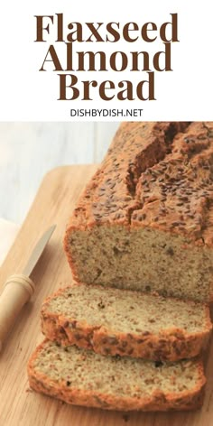 A sliced loaf of bread on a wooden board. Cheese Keto Bread, Cheese Keto, Coconut Flour Bread, No Bread Diet, Almond Flour Bread, Lowest Carb Bread Recipe