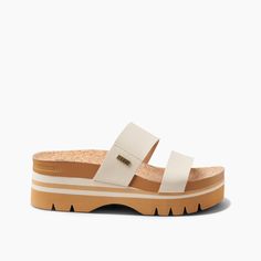 Reef Sandals, High Sandals, Slides For Women, Platform Slides, Vintage Wicker, Slides Shoes, Sandal Fashion, T Strap, Arch Support