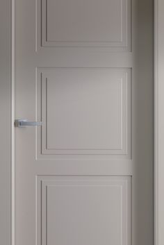 a white door with a handle on it