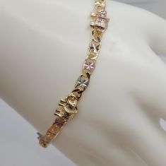 Fashion Bracelet With Elephants 3-Colors 18k 8"Inches Gold Elephant Bracelet, Charm Bracelet Watch, Multi Chain Bracelet, Cameo Bracelet, Hammered Bangles, Elephant Jewelry, Rustic Cuff, Gold Elephant, Elephant Bracelet