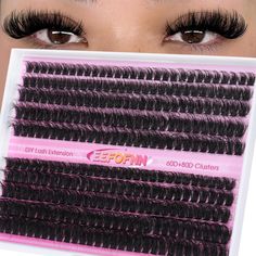 PRICES MAY VARY. Mixed Styles Eyelash Extension: 60D and 80D eyelashes have wider bands, creating thicker lash extensions with fewer clusters and less time. Enhance your eyes with fuller and fluffy individual eyelashes, and create depth and dramatic effect for your eyes Cluster Lashes with 10-18 mm: Two styles cluster eyelash extensions (fluffy 60D and 80D) allow you to easily stack different lengths and densities to create a 3D eye makeup. You can have cat eye, doll eye, and dramatic style Ligh Eye Lash Clusters, Wet And Wavy Hair, Cluster Eyelash Extensions, 3d Eye, Eyelash Primer, Eyelashes Extensions, Lash Extension Kit, Cluster Eyelashes, Lash Clusters