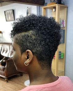 Layered Back Of Hair Short, Natural Mohawk, Curly Pixie Hairstyles