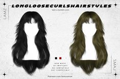 long and short hair styles are shown in three different ways, including the front and back