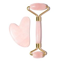 The CHADO Roller & Gua Sha Set, made from Rose Quartz, enhances skin tone and reduces puffiness with its cooling, rejuvenating effects. Easy to use and maintain, each set features unique natural variations. Rose Quartz Face Roller, Quartz Face Roller, Rose Quartz Facial Roller, Gua Sha Set, Jade Face Roller, Beautiful Glowing Skin, Mask Cream, Gua Sha Facial, Jade Roller