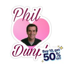 Decorate laptops, Hydro Flasks, cars and more with removable kiss-cut, vinyl decal stickers. Glossy, matte, and transparent options in various sizes. Super durable and water-resistant. Modern Family Phil Dunphy heart meme Modern Family Phil Dunphy, Modern Family Phil, Phil Dunphy, Heart Meme, Meme Stickers, Modern Family, Decorate Laptops, Kiss Cut, Vinyl Decal Stickers