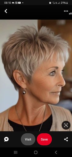 Spikey Short Hair, Short Stacked Hair, Short Spiked Hair, Short Sassy Haircuts, Short Haircut Styles, Short Hair Pixie Cuts, Spiked Hair, Messy Short Hair, Short Grey Hair