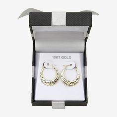 Earring Back: HingedShape: RoundMetal Color: YellowEarring Length: 19.3mmEarring Width: 18.3mmMetal: 10k GoldCare: Polishing ClothCountry of Origin: Imported Modern Hinged Earrings For Gift, Modern Hinged Earrings As Gifts, Gold Hinged Jewelry As Gift, 14k Gold Hinged Earrings As A Gift, Hinged Gold Jewelry As A Gift, Gold Hoop Earrings With Hinged Closure As A Gift, Hinged Huggie Jewelry As A Gift, Huggie Hinged Jewelry For Gifts, Modern Hinged Jewelry For Gifts