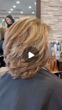 Layered Bob With Bangs Over 50, Balayage Layers, Shorthair Bangs, Love Reels, Highlights Balayage, Easy Hair Cuts, Over 60 Hairstyles