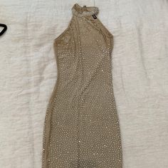 Fashionnova New-Never Worn Sexy Nude Embellished Bodycon Dress- Somewhat Sheer Xs Fashion Nova Dress, Fashion Nova Dresses, Fashion Nova, Colorful Dresses, Women's Fashion, Bodycon Dress, Midi Dress, Womens Dresses, Cream