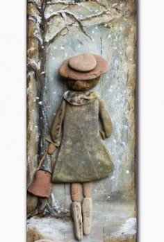 Driftwood Crafts, Stone Pictures, Rock Painting Designs, Outdoor Diy, Stone Crafts