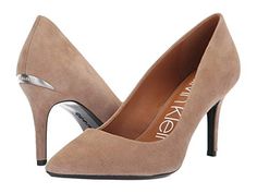 PAIR Calvin Klein Elegant Medium Width Heels, Calvin Klein Leather Heels Medium Width, Blue Pump Shoes, Calvin Klein Almond Toe Heels Medium Width, Calvin Klein Almond Toe 4-inch Heels, Calvin Klein 4-inch Heel Synthetic Heels, Leopard Print Pumps, Black Peep Toe Heels, Staple Shoes