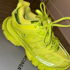 Worn 3x Balenciaga Shoes, Green Yellow, Lime Green, Limited Time, Balenciaga, Women Shoes, Yellow, Green, Color