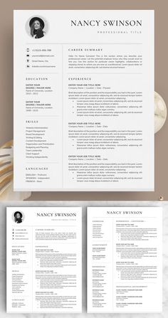 the professional resume template is ready to be used for any job